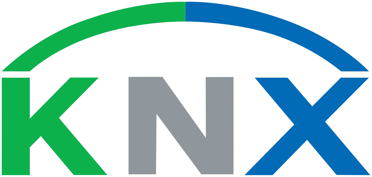 ivatalos KNX logó – a Temas.hu által kínált gyártófüggetlen, vezetékes okosotthon megoldások technológiai háttere.